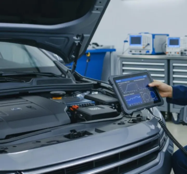 Expert ZoneXxia analysant une panne de véhicule sur outils de diagnostic