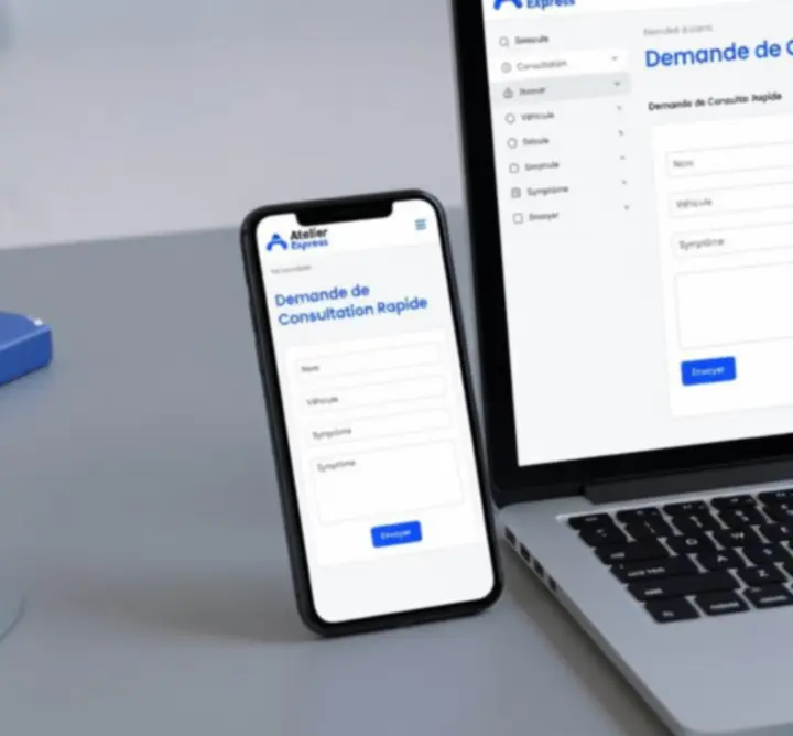 Interface en ligne de la consultation express ZoneXxia