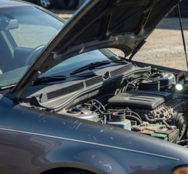 Inspection d'un véhicule d'occasion par un spécialiste