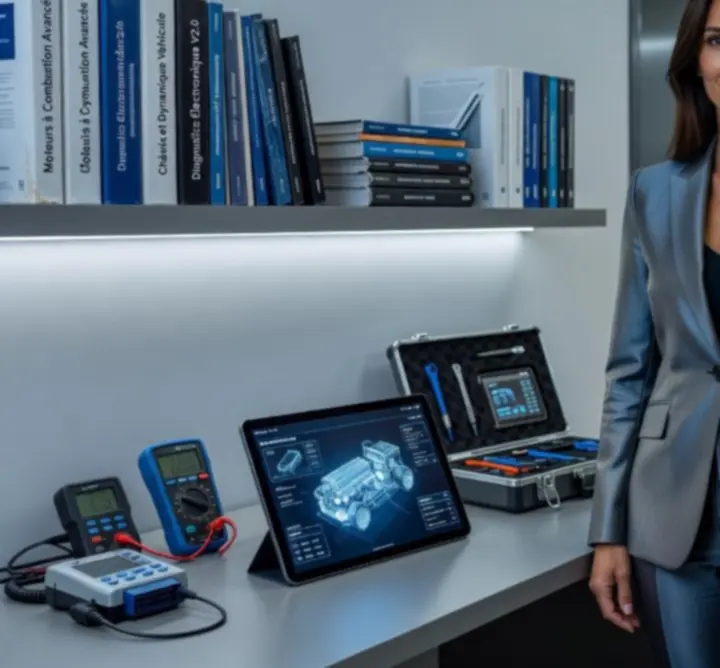 Consultant ZoneXxia analysant un rapport de diagnostic automobile